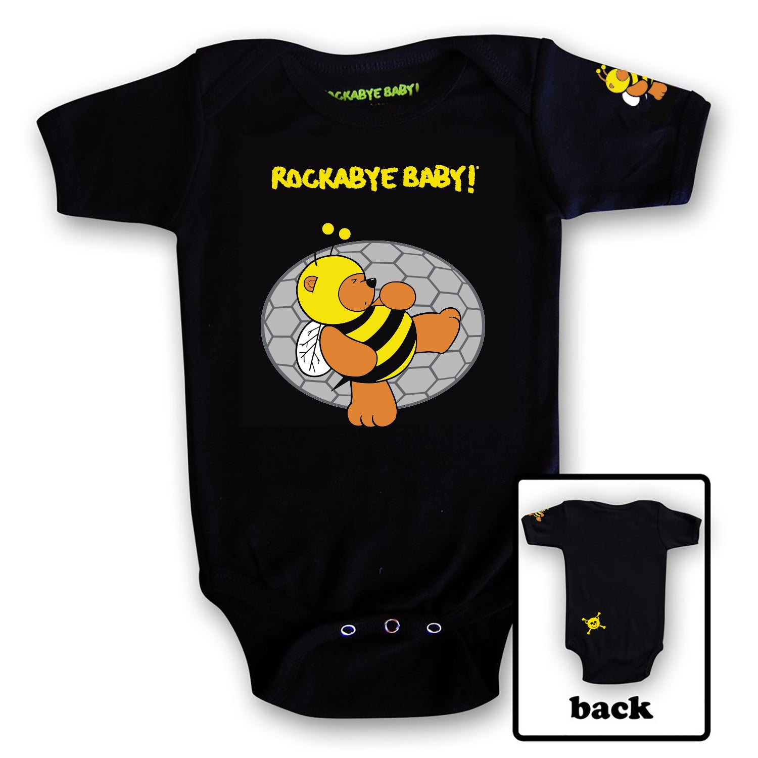 Organic Baby Bodysuit Lullaby Renditions of Wu Tang Clan Album Art on Black or White