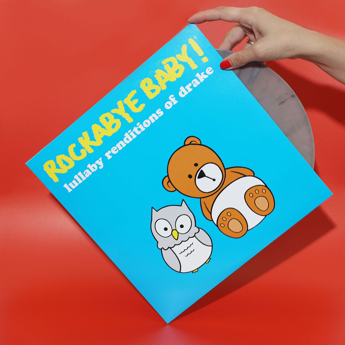 vinyl album cover for Drake lullabies by rockabye baby