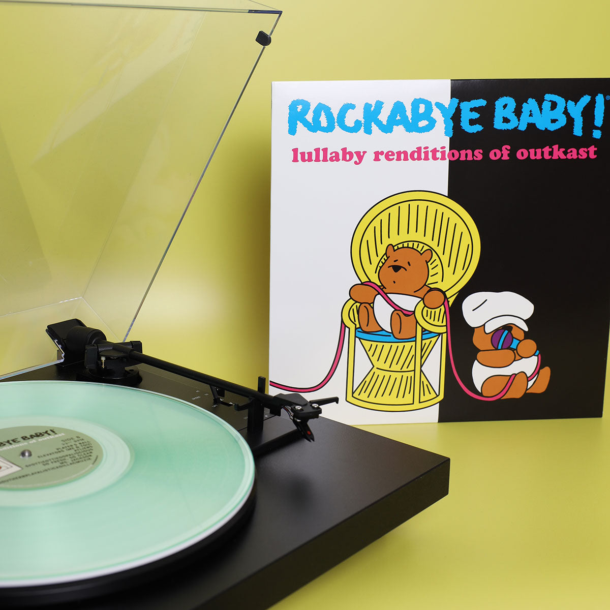 record player and outkast lullaby album