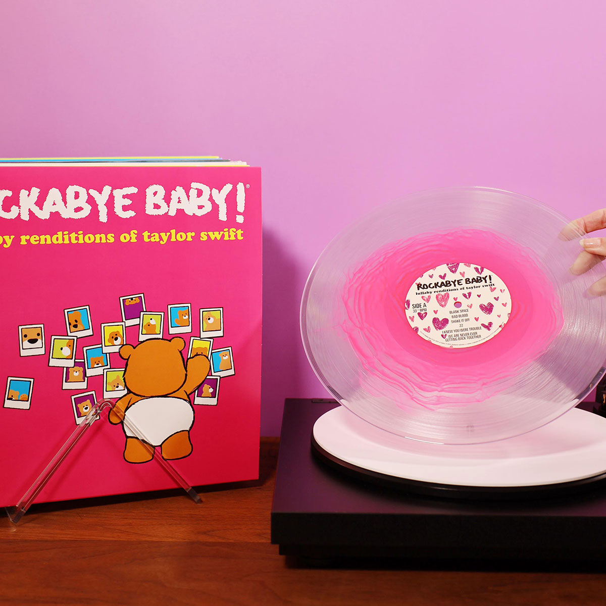 pink rockabye baby taylor swift lullabies vinyl